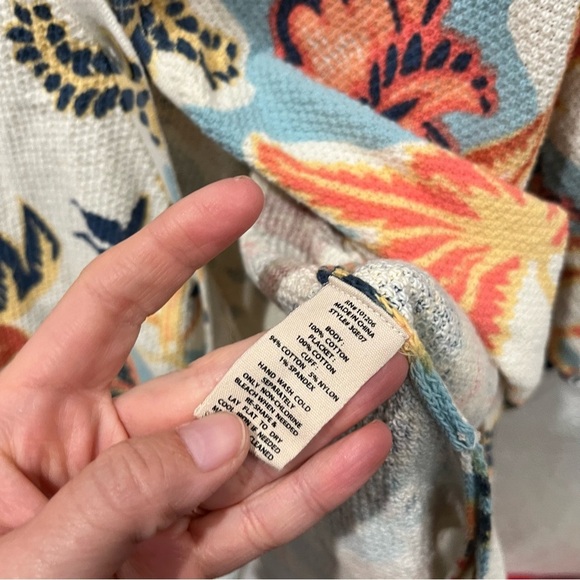 Soft Surroundings Sweater Women's XL Petite XLP Marin Floral Button Cardigan - Picture 8 of 11